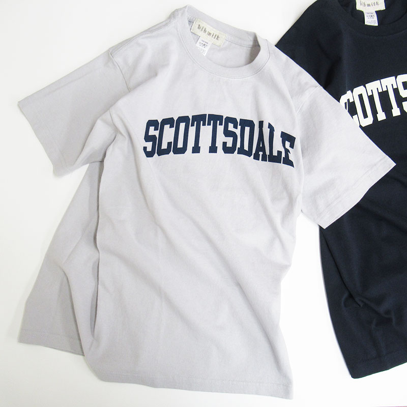 bibmilk コットンTシャツ“SCOTTSDALE”/LGY03 【日本製】